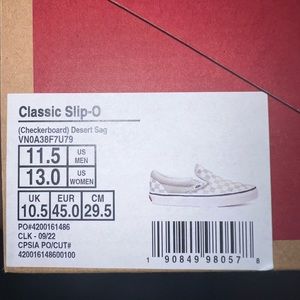 Vans Classic Slip On BRAND NEW